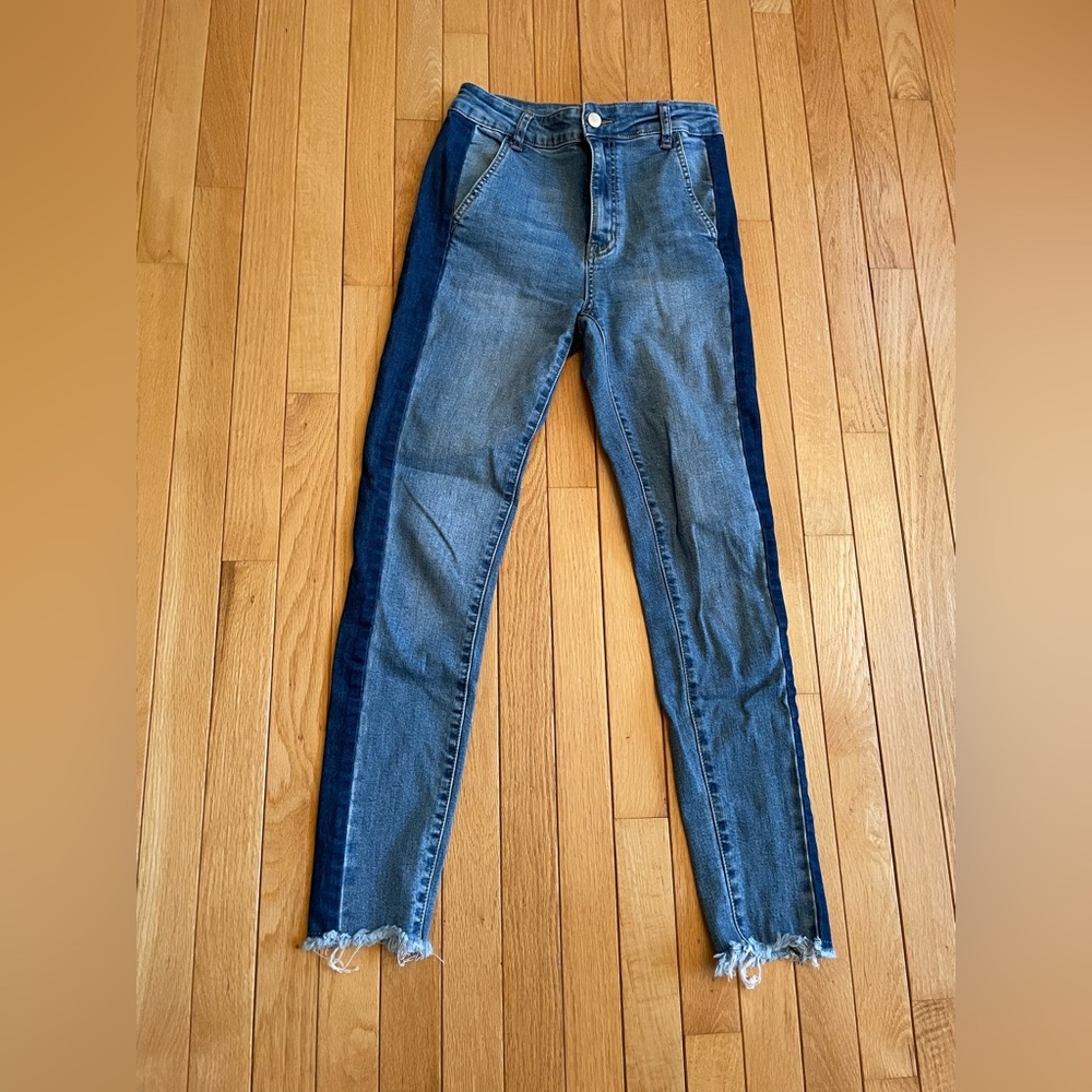 Two-Toned Skinny Jeans